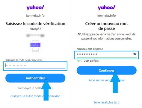 code de vérification yahoo.
